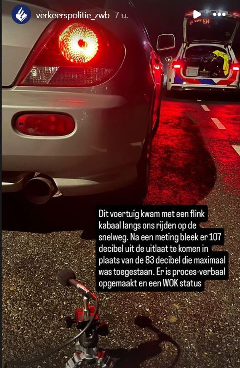 Foto: Instagram verkeerspolitie Zeeland-West-Brabant