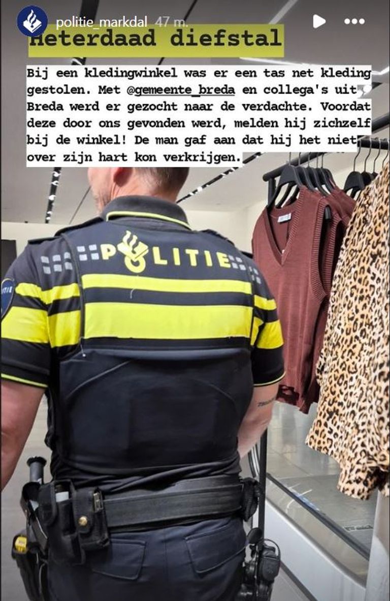 Foto: Instagram politie Markdal