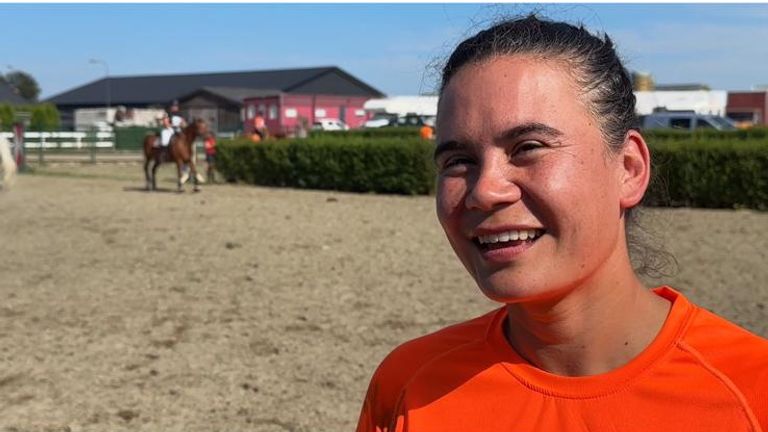 Dewi Bergman, voorzitster van TREC club Nederland. (Foto: Leon Voskamp)