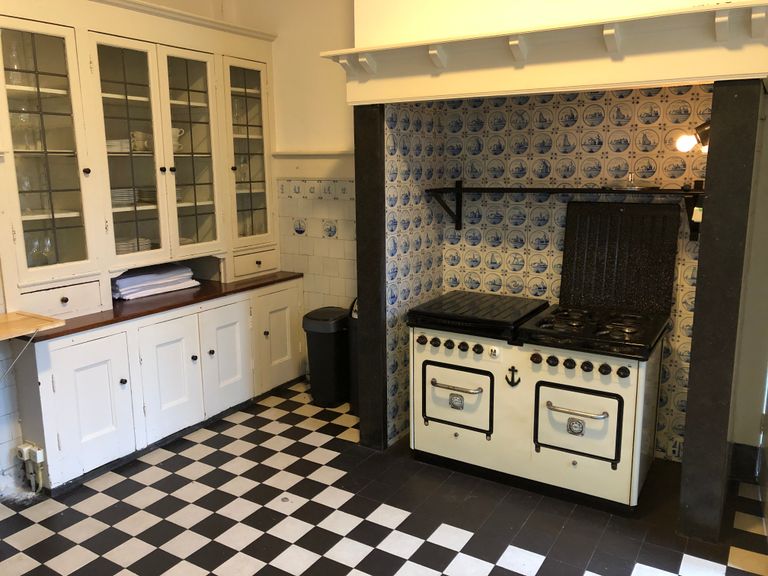 Originele keuken in Villa Mariënhof.