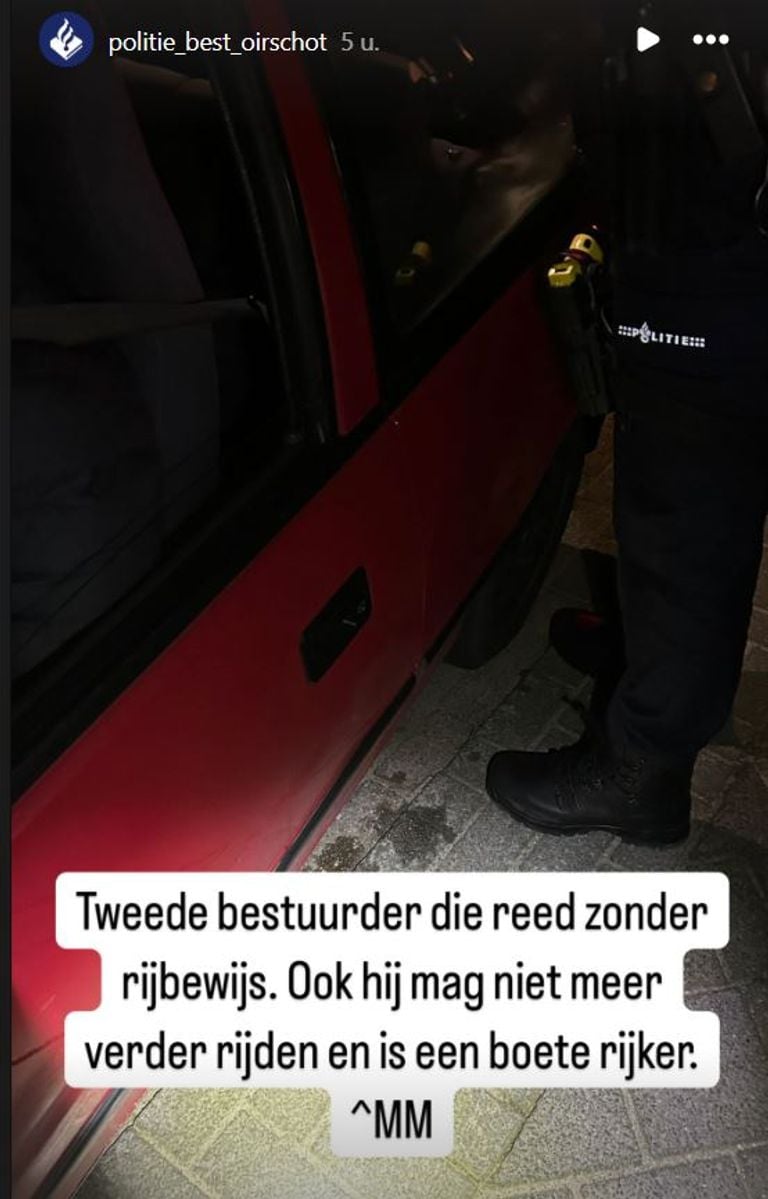 Foto: Instagram politie Best-Oirschot