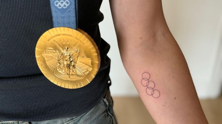 De tatoeage van Marleen Jochems (foto: privé).