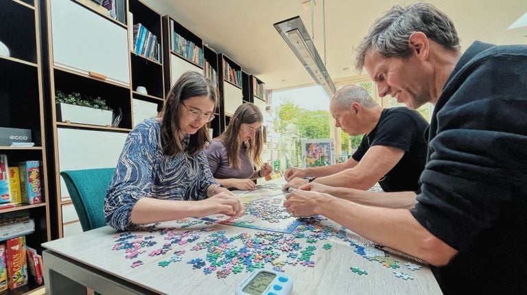 De razendsnelle puzzelfamilie (Foto: Carlijn Kösters).