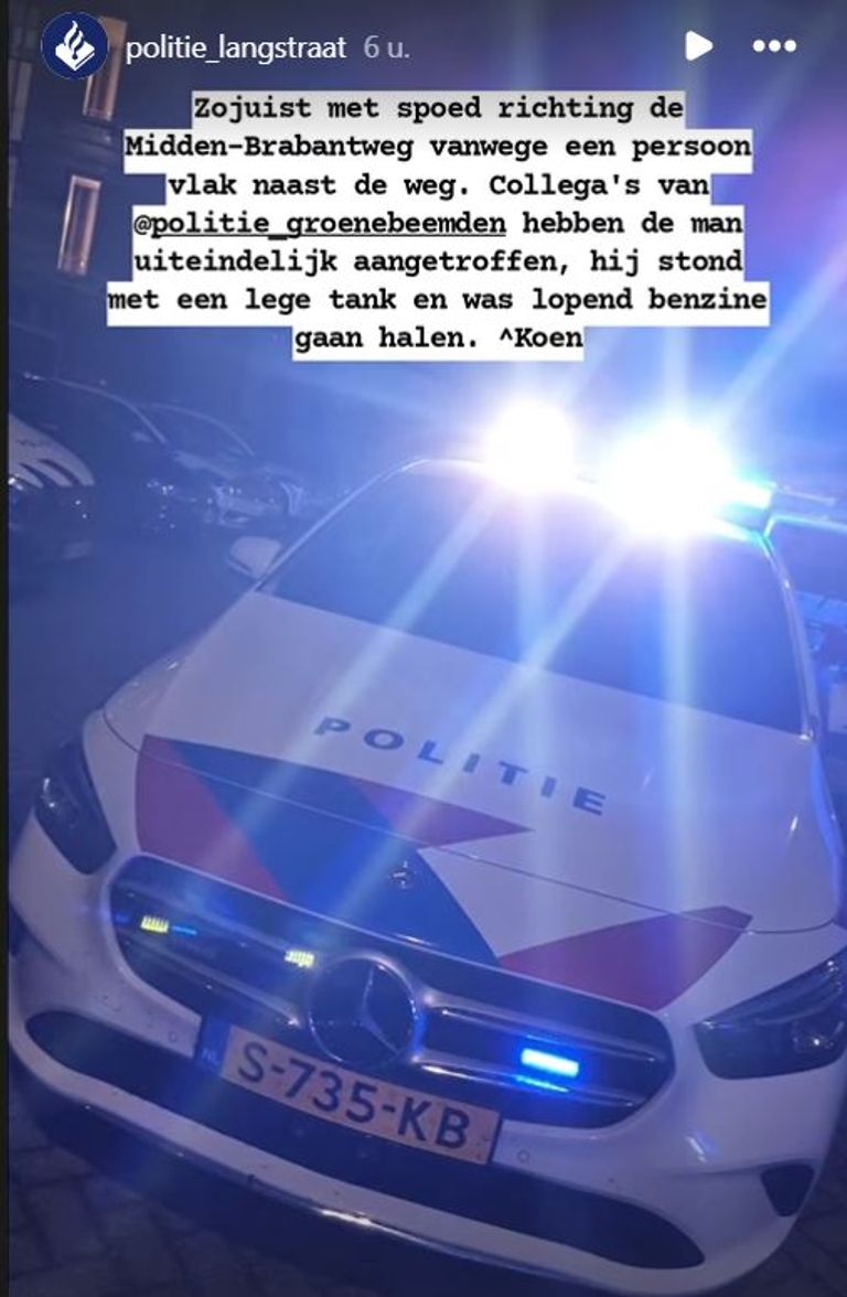 Foto: Instagram politie Langstraat