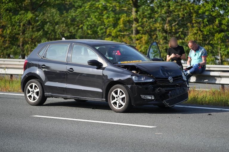 Gewonde bij kop-staartbotsing (Foto: SQ Vision)