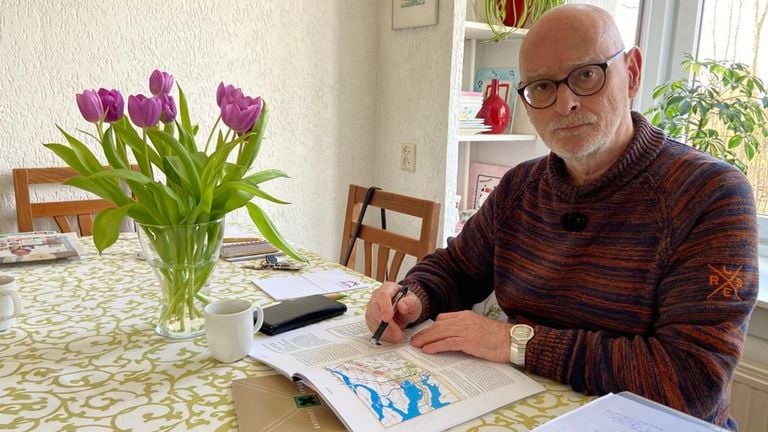 Gabriël van der Heijde,  voorzitter van Vereniging Alternatief Goederenspoor (foto: Erik Peeters). 