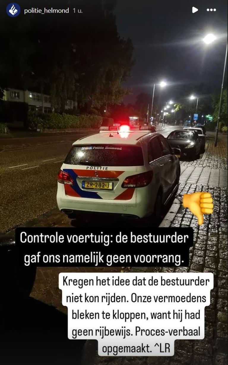 Foto: Instagram politie Helmond