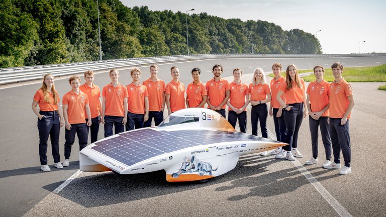 Vattenfall Solar Team van de TU Delft (foto: Jorrit Lousberg).