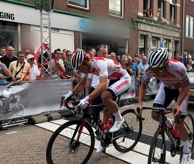 Mathieu van der Poel (rechts) deed een aantal keren mee aan de Draai van de Kaai (foto: Malini Witlox).