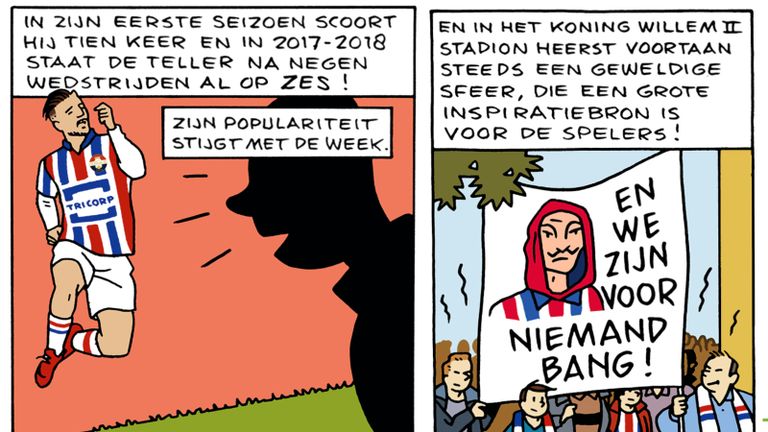 Twee 'stripbeelden' uit het boek.