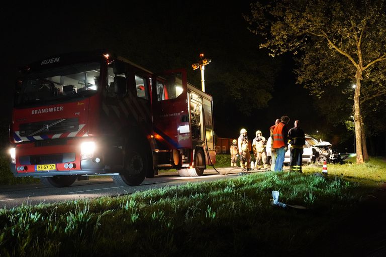 Het ging mis op de Duiventorenbaan tussen Rijen en Dongen (foto: Jeroen Stuve/SQ Vision).