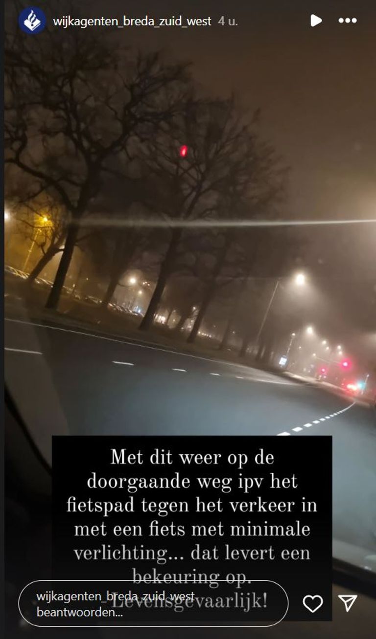 Foto: Instagram wijkagenten Breda Zuidwest