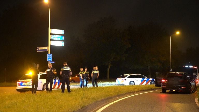 Duitse Audi gestopt door de politie.