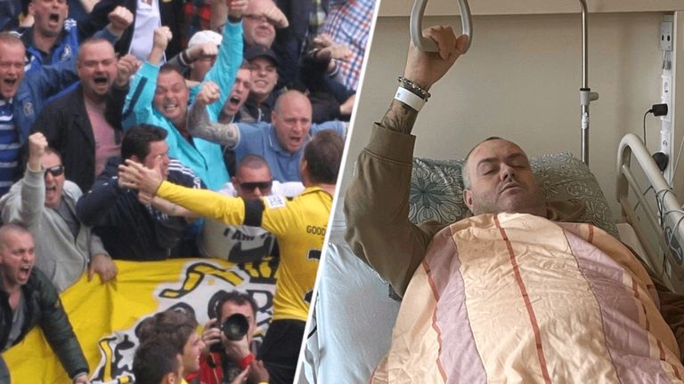 Voetbalfans zetten zich in voor een nieuwe nier voor Cor.